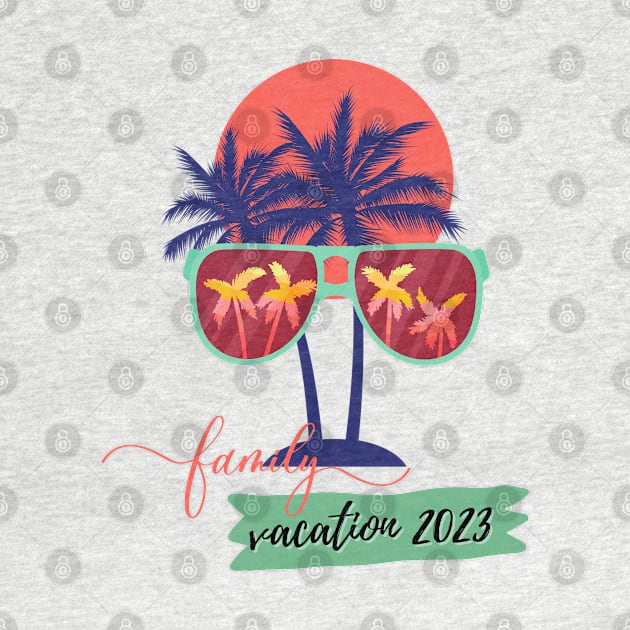 Family Vacation 2023 Beach Matching Summer Vacation 2023 by Clouth Clothing 